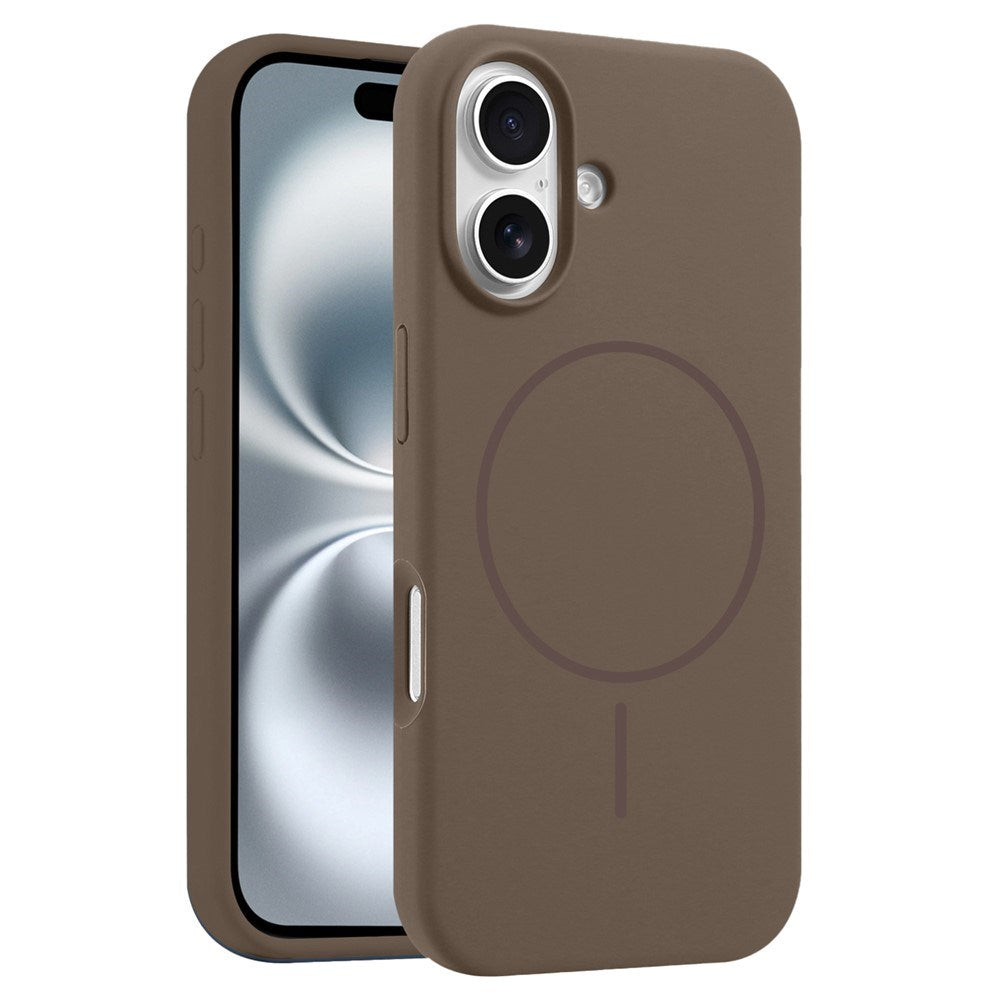 EIDERWOOD iPhone 16 Plus Silikone Mobil Cover - MagSafe Kompatibel - Brun