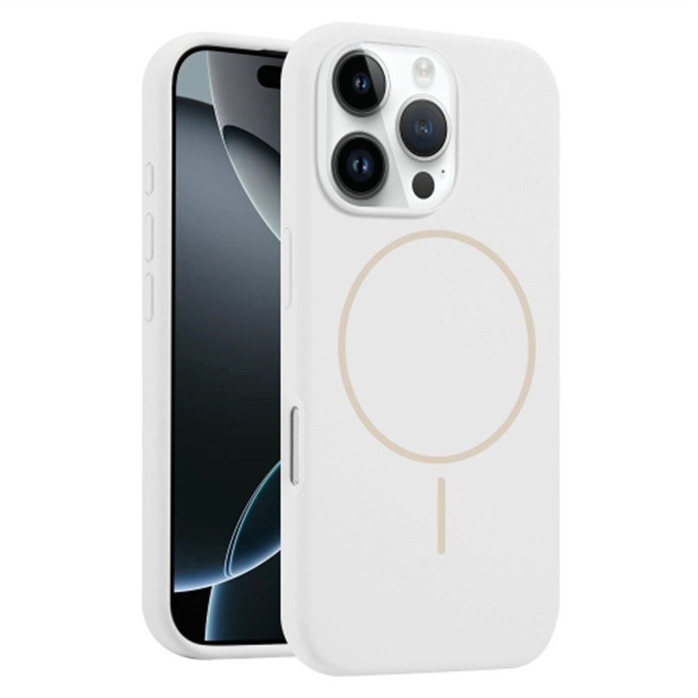 EIDERWOOD iPhone 16 Pro Silikone Mobil Cover - MagSafe Kompatibel - Hvid