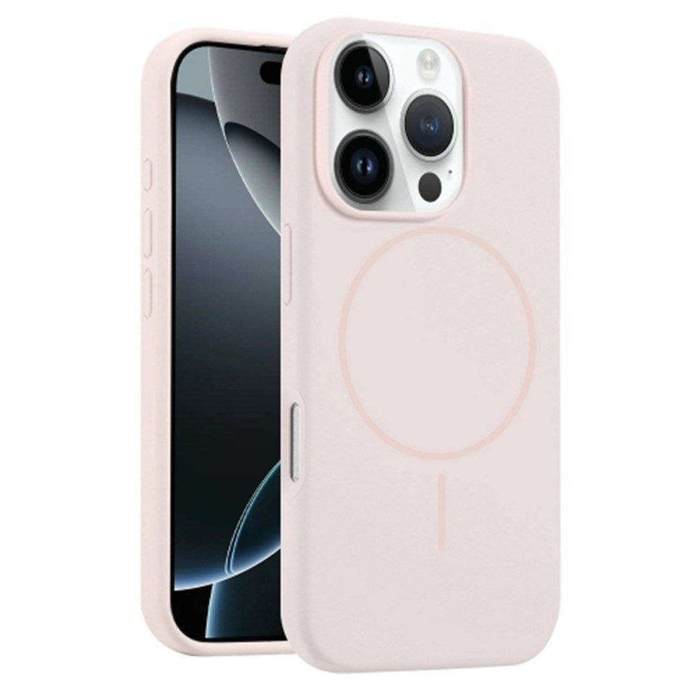 EIDERWOOD iPhone 16 Pro Silikone Mobil Cover - MagSafe Kompatibel - Lyserød