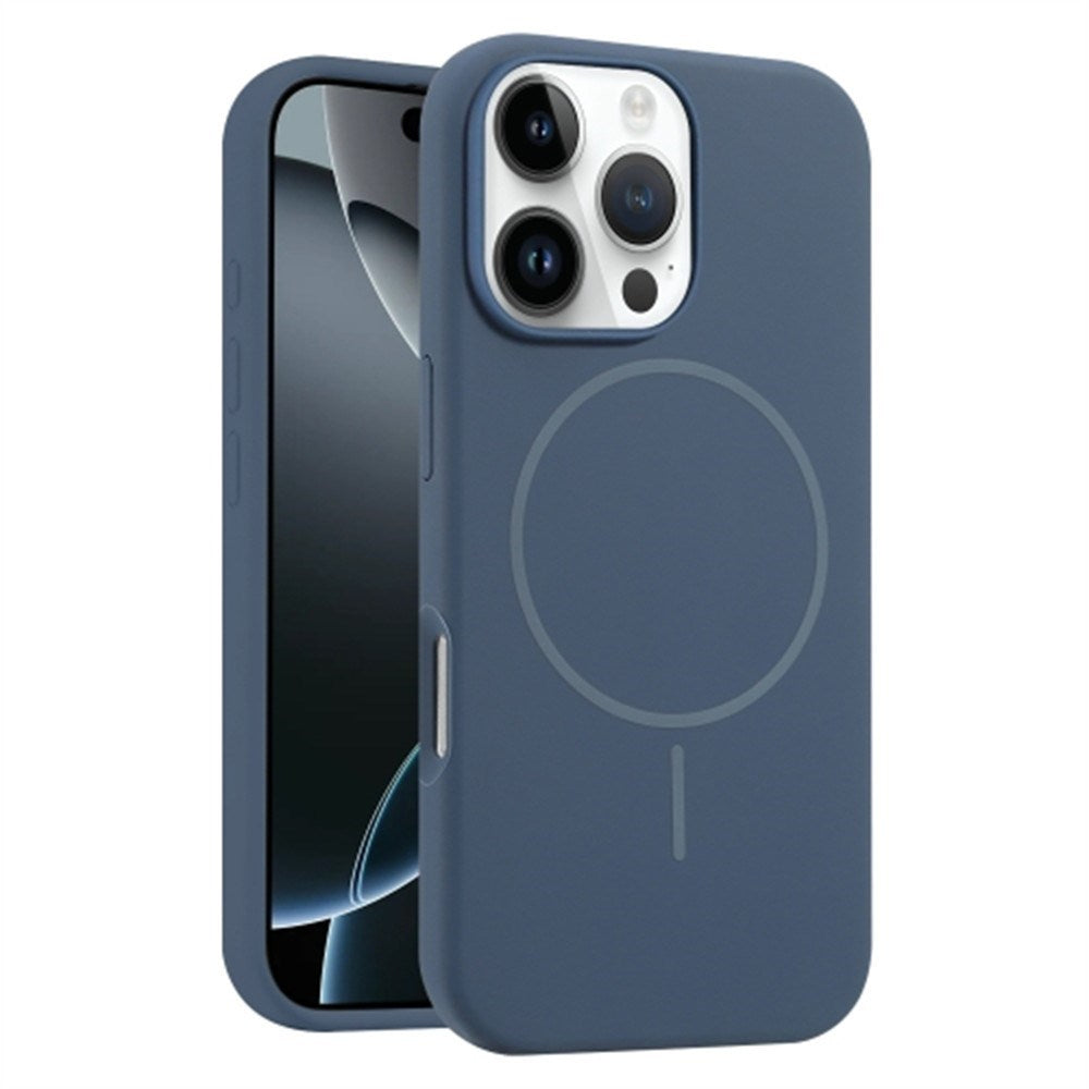 EIDERWOOD iPhone 16 Pro Max Silikone Mobil Cover - MagSafe Kompatibel - Mørkeblå