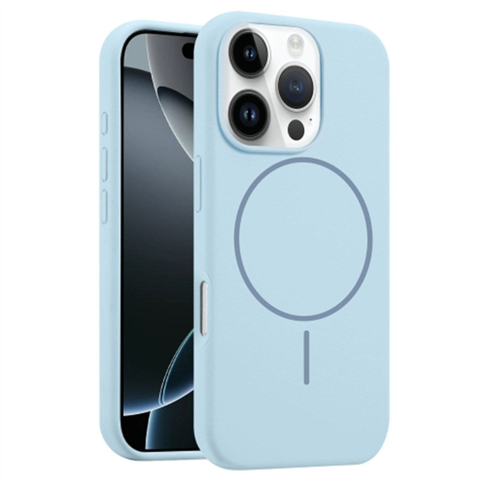 EIDERWOOD iPhone 16 Pro Max Silikone Mobil Cover - MagSafe Kompatibel - Lyseblå