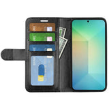 EIDERWOOD - Samsung Galaxy S25 - Kunstlæder Flip Cover m. Kortholder & Ståfunktion - Sort