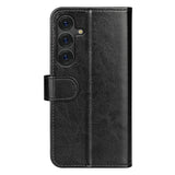 EIDERWOOD - Samsung Galaxy S25 - Kunstlæder Flip Cover m. Kortholder & Ståfunktion - Sort
