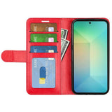 EIDERWOOD - Samsung Galaxy S25 - Kunstlæder Flip Cover m. Kortholder & Ståfunktion - Rød