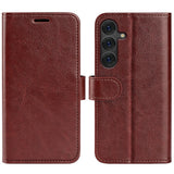 EIDERWOOD - Samsung Galaxy S25 - Kunstlæder Flip Cover m. Kortholder & Ståfunktion - Brun