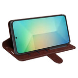 EIDERWOOD - Samsung Galaxy S25 - Kunstlæder Flip Cover m. Kortholder & Ståfunktion - Brun