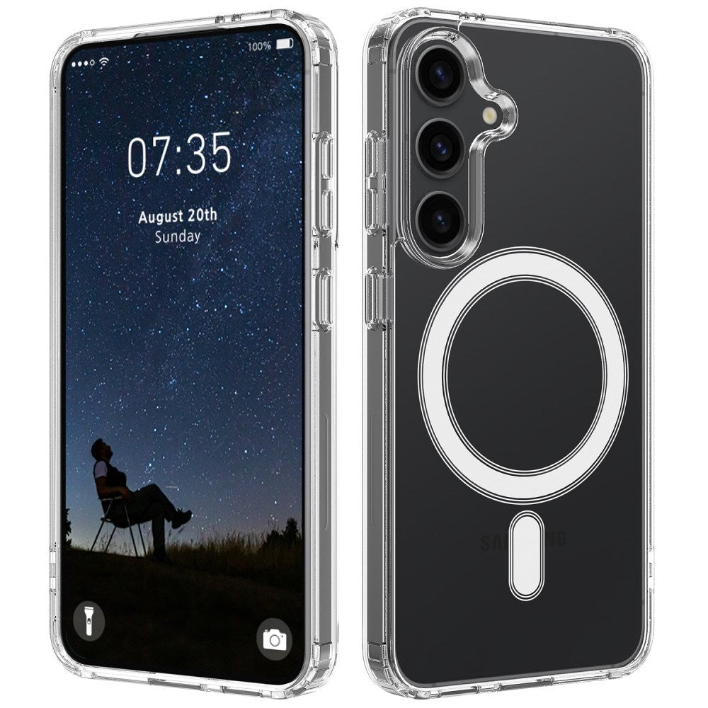 EIDERWOOD Samsung Galaxy S25+ (Plus) Fleksibelt Plast Bagside Cover - MagSafe Kompatibel - Gennemsigtig