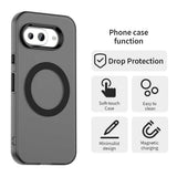 EIDERWOOD Google Pixel 9a Hybrid Plast Mobil Cover - MagSafe Kompatibel - Gennemsigtig / Sort