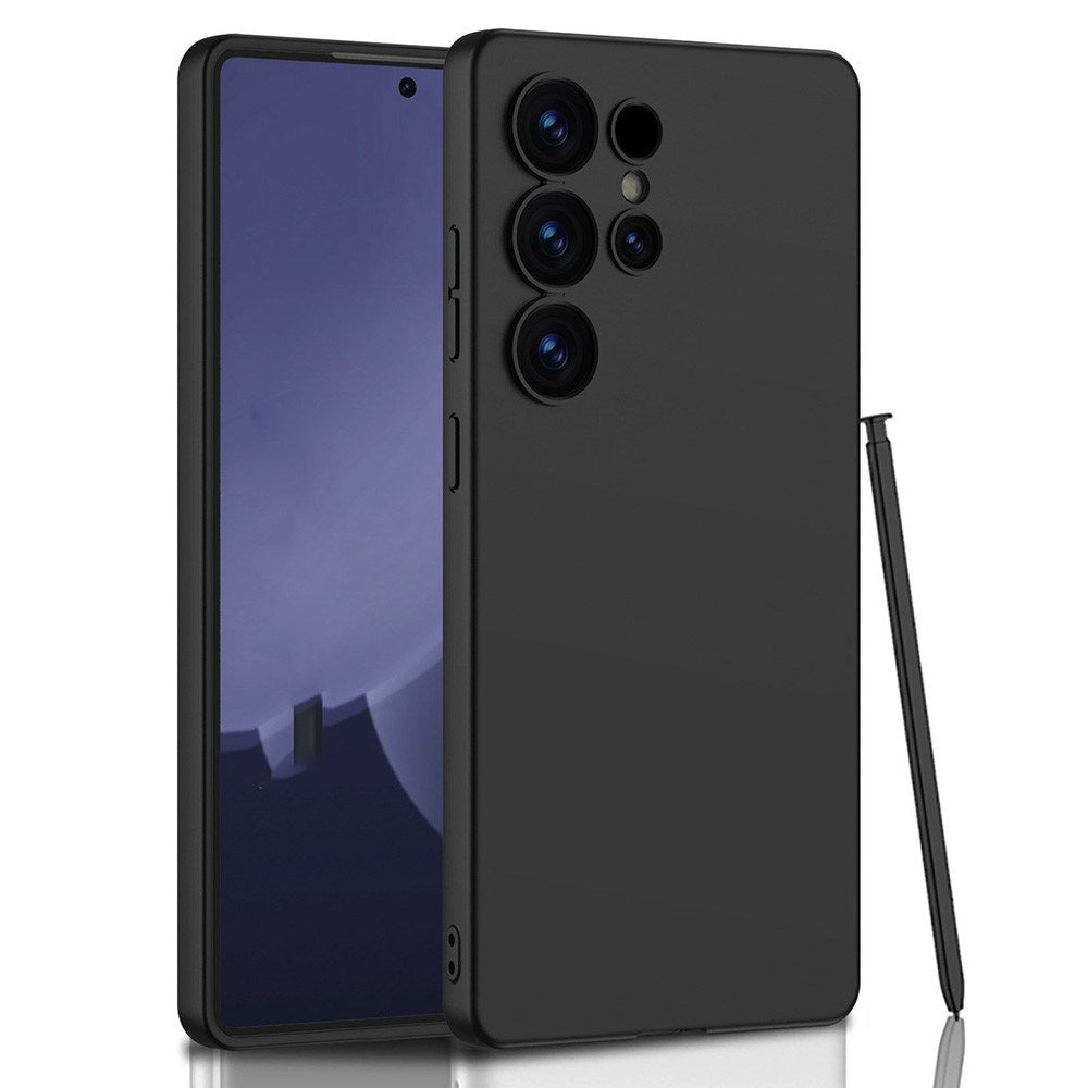 EIDERWOOD Samsung Galaxy S25 Ultra Slim Plastik Bagside Cover - inkl. Lille Stylus - Sort