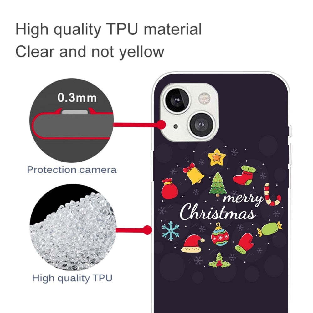 iPhone 14 TPU Plast Jule cover - Juledekorationer