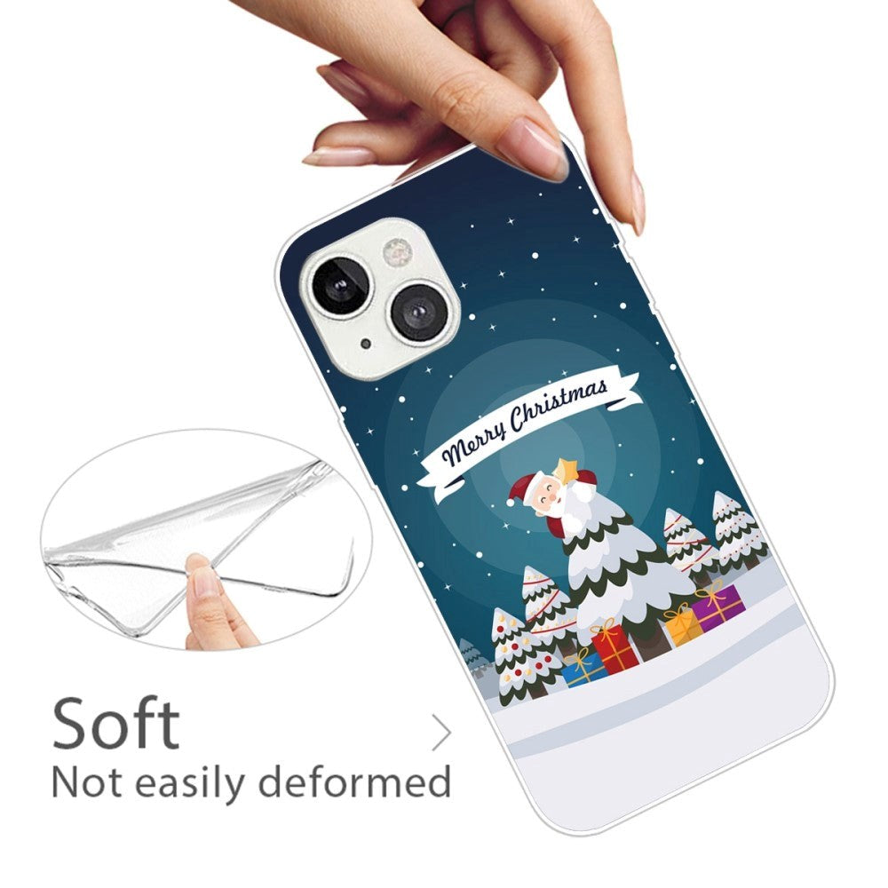 iPhone 14 TPU Plast Jule cover - Juletræ og Gaver