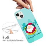 iPhone 14 TPU Plast Jule cover - Julemand Ønsker en God Jul