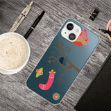iPhone 14 Fleksibel Plastik Jule Bagside Cover - Julepynt