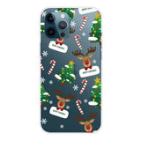 iPhone 14 Pro Fleksibel Plastik Jule Bagside Cover - Julepynt