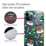 iPhone 14 Pro Fleksibel Plastik Jule Bagside Cover - Julepynt