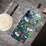 iPhone 14 Pro Fleksibel Plastik Jule Bagside Cover - Julepynt