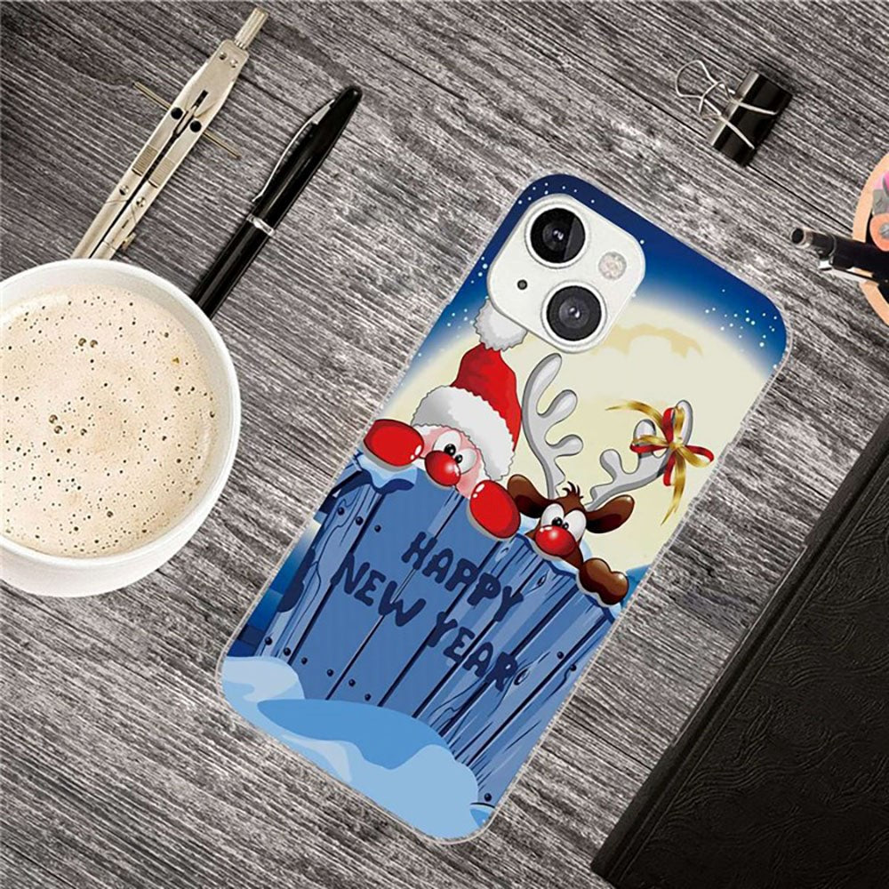 iPhone 14 TPU Plast Julecover - Godt Nytår