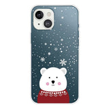 iPhone 14 TPU Plast Julecover - Julebjørn