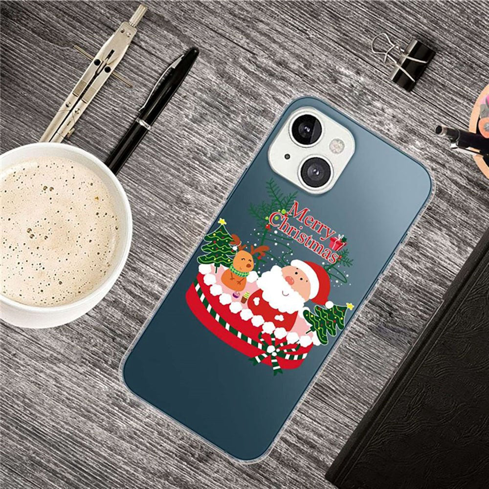 iPhone 14 TPU Plast Julecover - Gaveæske