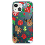 iPhone 14 Plus Fleksibelt Plast Jule Bagside Cover - Juledekorationer