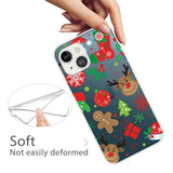 iPhone 14 Plus Fleksibelt Plast Jule Bagside Cover - Juledekorationer