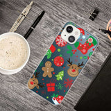 iPhone 14 Plus Fleksibelt Plast Jule Bagside Cover - Juledekorationer