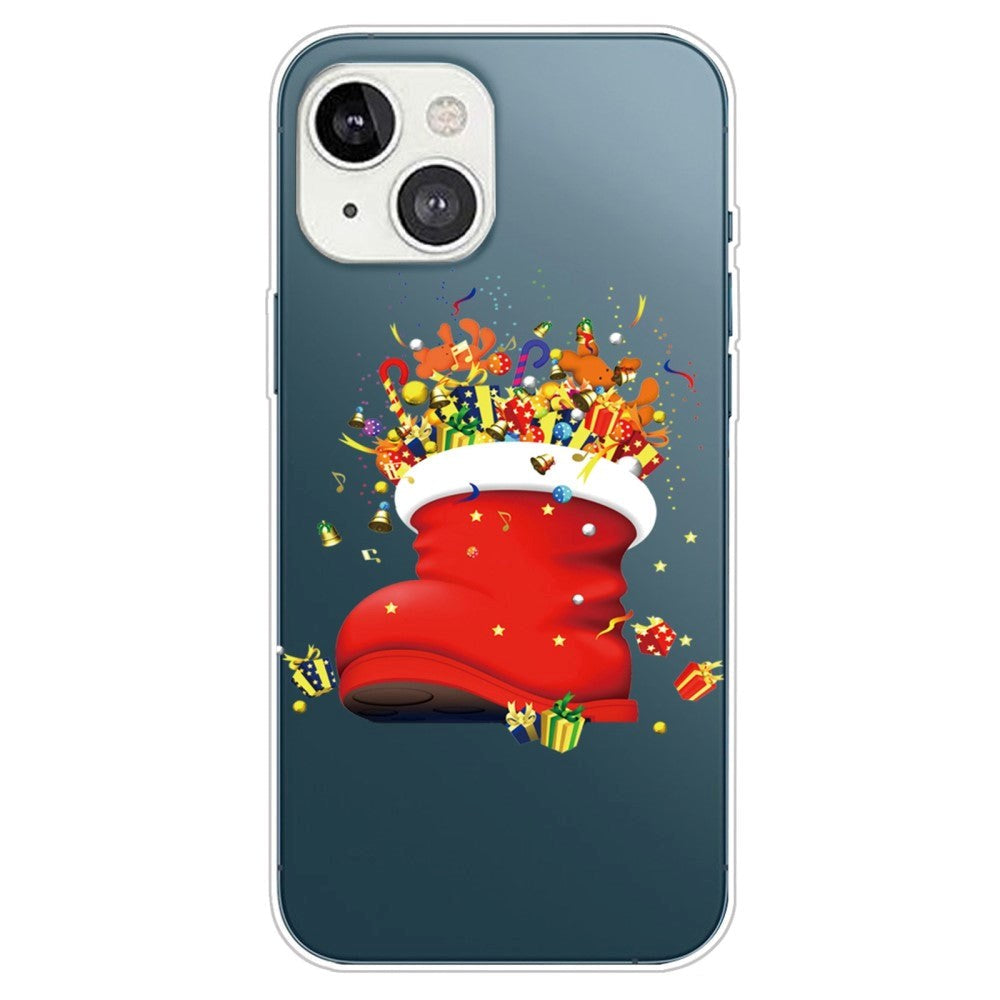 iPhone 14 Plus Fleksibelt Plast Jule Bagside Cover - Julesok