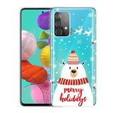 Samsung Galaxy A33 (5G) TPU Plast Julecover - Merry Christmas - Isbjørn