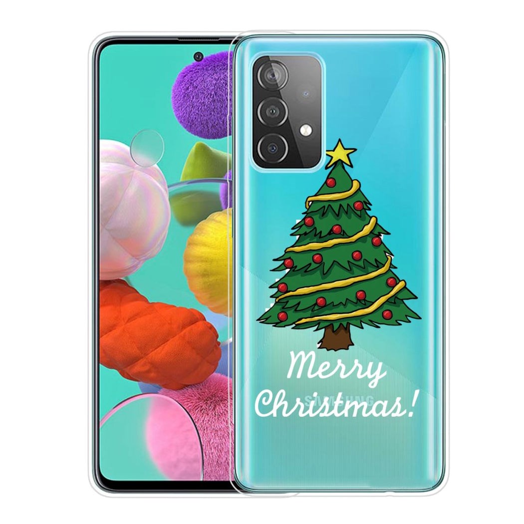 Samsung Galaxy A33 (5G) TPU Plast Julecover - Merry Christmas - Juletræ