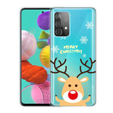 Samsung Galaxy A53 (5G) TPU Plast Julecover - Merry Christmas - Rudolf