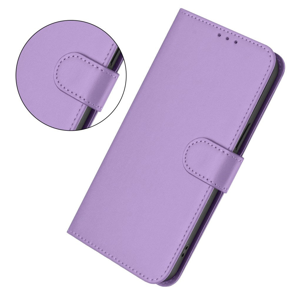 Xiaomi Redmi 14C - EIDERWOOD Kunstlæder Flip Cover m. Kortholder & Ståfunktion - Lilla
