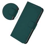 Xiaomi Redmi 14C - EIDERWOOD Kunstlæder Flip Cover m. Kortholder & Ståfunktion - Grøn