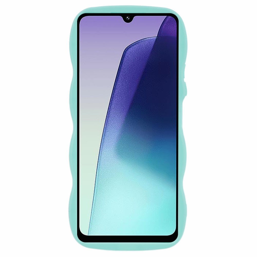 Xiaomi Redmi 14C - EIDERWOOD Fleksibelt Plastik Wavy Cover - Blå