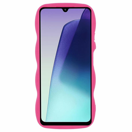 Xiaomi Redmi 14C - EIDERWOOD Fleksibelt Plastik Wavy Cover - Pink