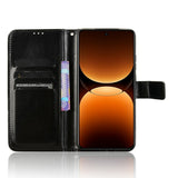 Realme GT 7 Pro (5G) - EIDERWOOD Kunstlæder Flip Cover m. Strop - Sort