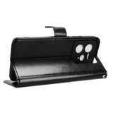 Realme GT 7 Pro (5G) - EIDERWOOD Kunstlæder Flip Cover m. Strop - Sort