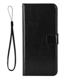 Realme GT 7 Pro (5G) - EIDERWOOD Kunstlæder Flip Cover m. Strop - Sort