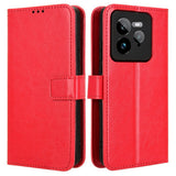 Realme GT 7 Pro (5G) - EIDERWOOD Kunstlæder Flip Cover m. Strop - Rød