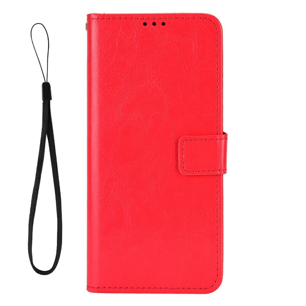 Realme GT 7 Pro (5G) - EIDERWOOD Kunstlæder Flip Cover m. Strop - Rød