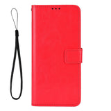 Realme GT 7 Pro (5G) - EIDERWOOD Kunstlæder Flip Cover m. Strop - Rød