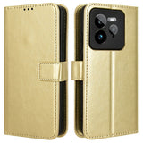 Realme GT 7 Pro (5G) - EIDERWOOD Kunstlæder Flip Cover m. Strop - Guld