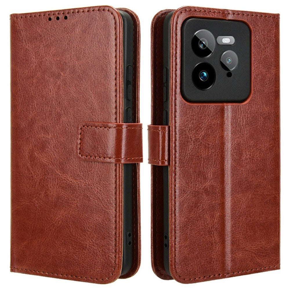 Realme GT 7 Pro (5G) - EIDERWOOD Kunstlæder Flip Cover m. Strop - Brun
