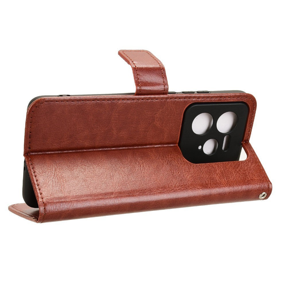 Realme GT 7 Pro (5G) - EIDERWOOD Kunstlæder Flip Cover m. Strop - Brun