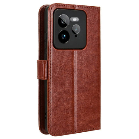 Realme GT 7 Pro (5G) - EIDERWOOD Kunstlæder Flip Cover m. Strop - Brun