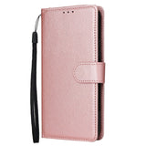 EIDERWOOD Samsung Galaxy S25+ (Plus) / S24+ (Plus) Kunstlæder Flip Cover m. Pung og Strop - Rose Gold