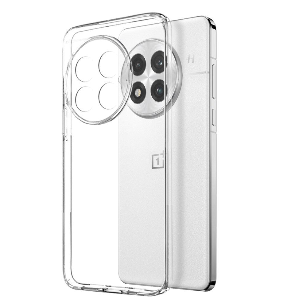OnePlus 13 2-i-1 Sæt - Fleksibelt Plastik Cover - Hærdet Skærmbeskyttelsesglas - Gennemsigtig
