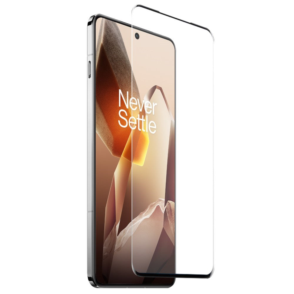 OnePlus 13 2-i-1 Sæt - Fleksibelt Plastik Cover - Hærdet Skærmbeskyttelsesglas - Gennemsigtig