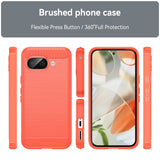 EIDERWOOD Google Pixel 9a Brushed Carbon Bagside Cover - Rød