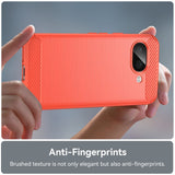 EIDERWOOD Google Pixel 9a Brushed Carbon Bagside Cover - Rød