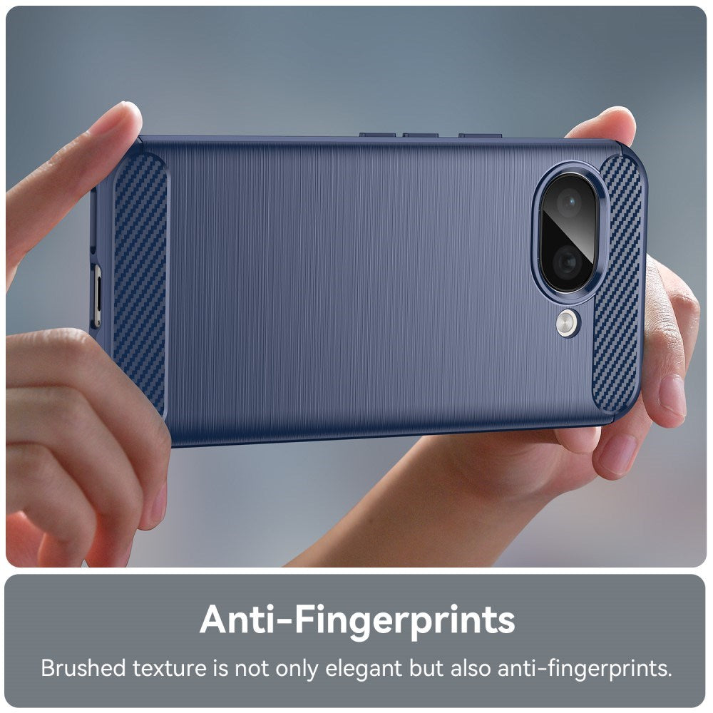 EIDERWOOD Google Pixel 9a Brushed Carbon Bagside Cover - Blå